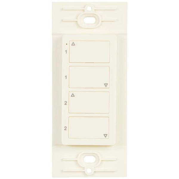 Wireless Almond 2 Zone Duo Controller Dimmer Switch